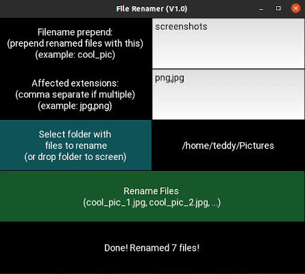 First slide