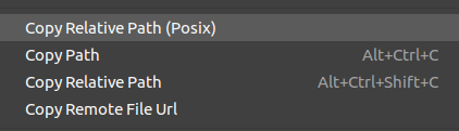 Copy Relative Path Posix