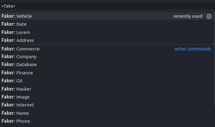 VS Code Faker 1