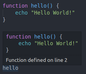 Language Support (bash IDE)